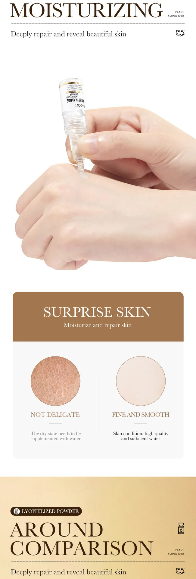 SADOER Niacinamide Vitamin C Freeze-Dried Powder Set Pore-shrinking Anti-Wrinkle Freeze-Dried Powder Wholesale - Face & Body Mask 8