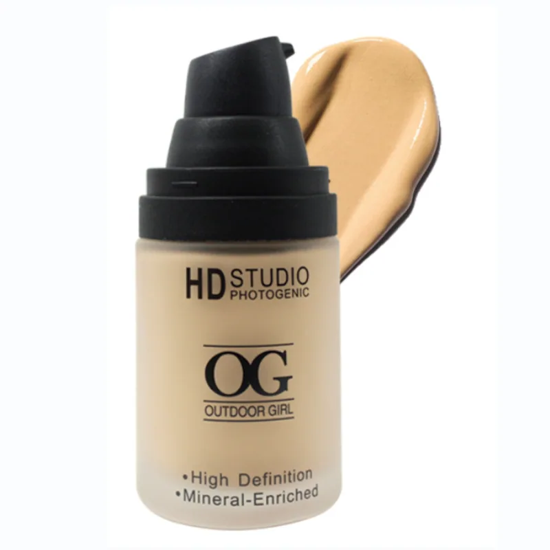 OG high-definition non-marking liquid foundation is long-lasting, waterproof, moisturizing, oil-controlling, and concealing 5