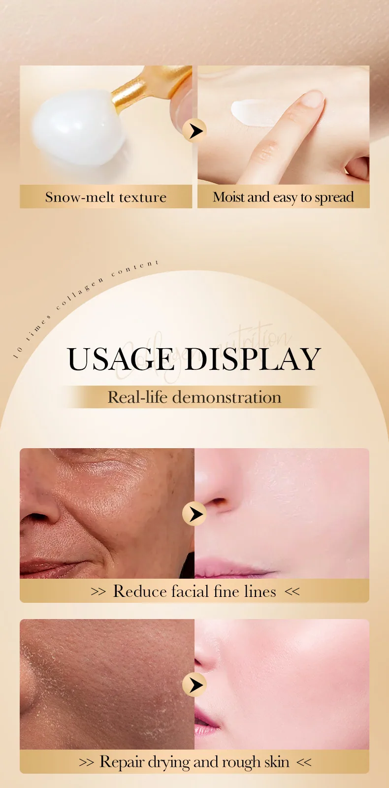 All English capsule cream SADOER collagen anti-wrinkle essence moisturizing moisturizing and hydrating cross-border foreign trad - Skin Care Serum 15