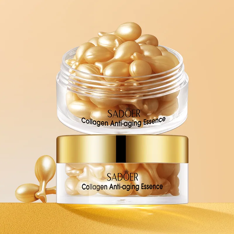 All English capsule cream SADOER collagen anti-wrinkle essence moisturizing moisturizing and hydrating cross-border foreign trad - Skin Care Serum 4
