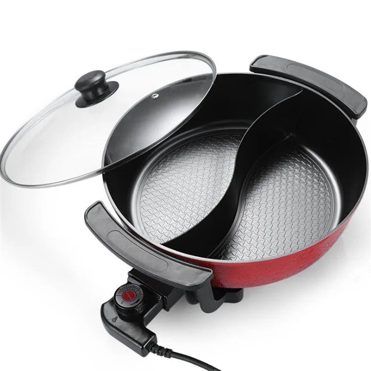 Manufacturer's direct supply multi-functional electric heating pot heightened and thickened double-tube round pot mandarin duck 3