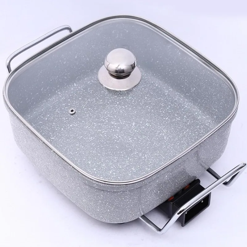 Manufacturers wholesale Maifan stone non-stick pan electric heating pot multi-functional pot tail goods steaming pot household e 2