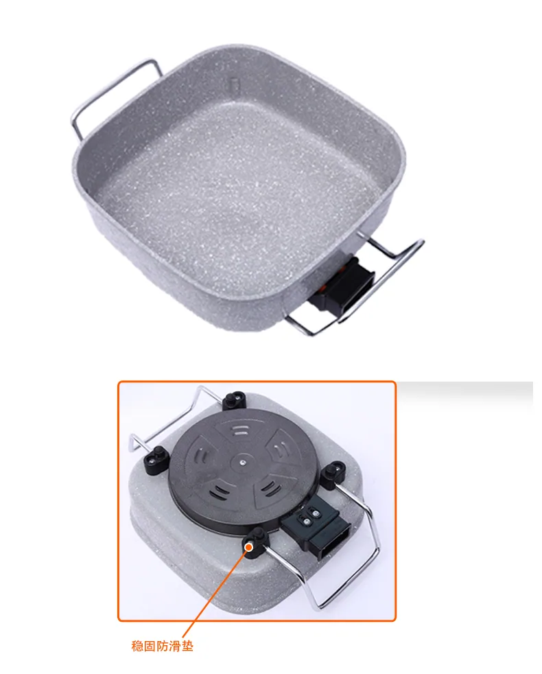Manufacturers wholesale Maifan stone non-stick pan electric heating pot multi-functional pot tail goods steaming pot household e 9