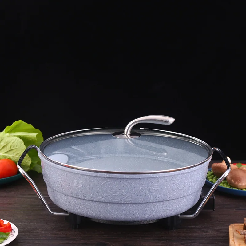 Exhibition multi-functional Maifan stone health one-piece vacuum pot tail goods electric heating pot Korean multi-functional vac 2