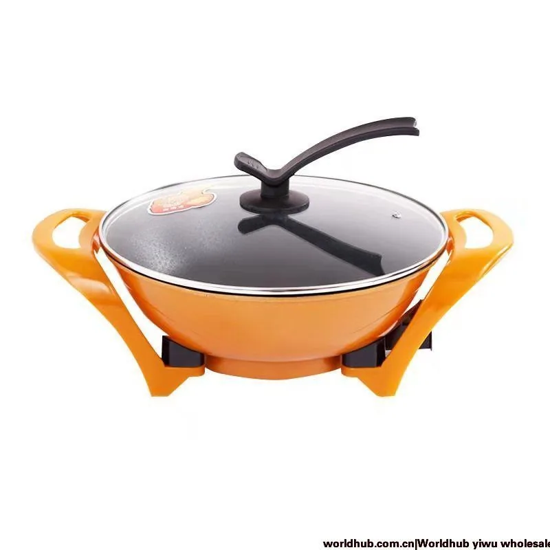 Wholesale Korean Multifunctional Electric Hot Pot, Golden Pot, Smokeless Non-Stick Electric Wok, Yuanbao Pot, Electric Hot Pot 14