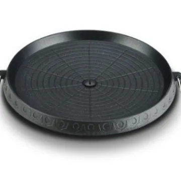 Korean square barbecue pan Korean barbecue grill maik stone grill barbecue pan home outdoor portable cassette oven barbecue plat 2