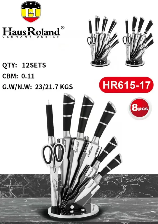HausRoland Kitchen Cutlery Stainless Steel Set 8-Piece Set 6