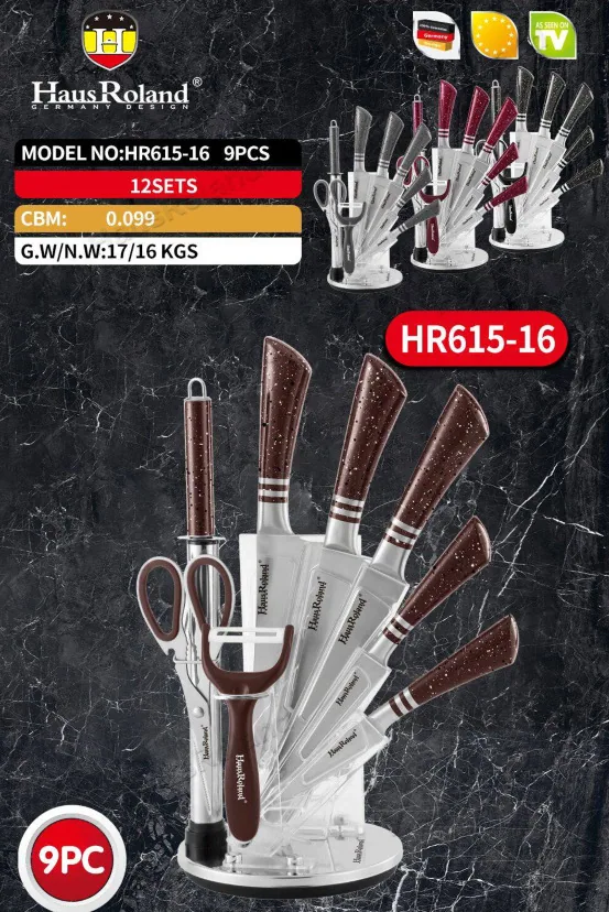 HausRoland kitchen knife set multifunctional wholesale for home use 8