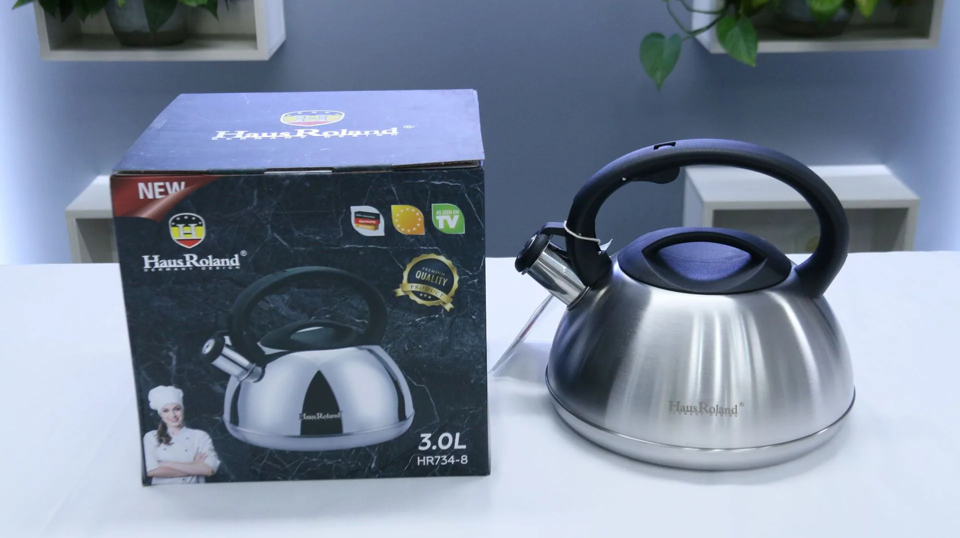 Stainless steel gas kettle thickened compound bottom whistle kettle 3L gas induction cooker can be used to boil kettle 7
