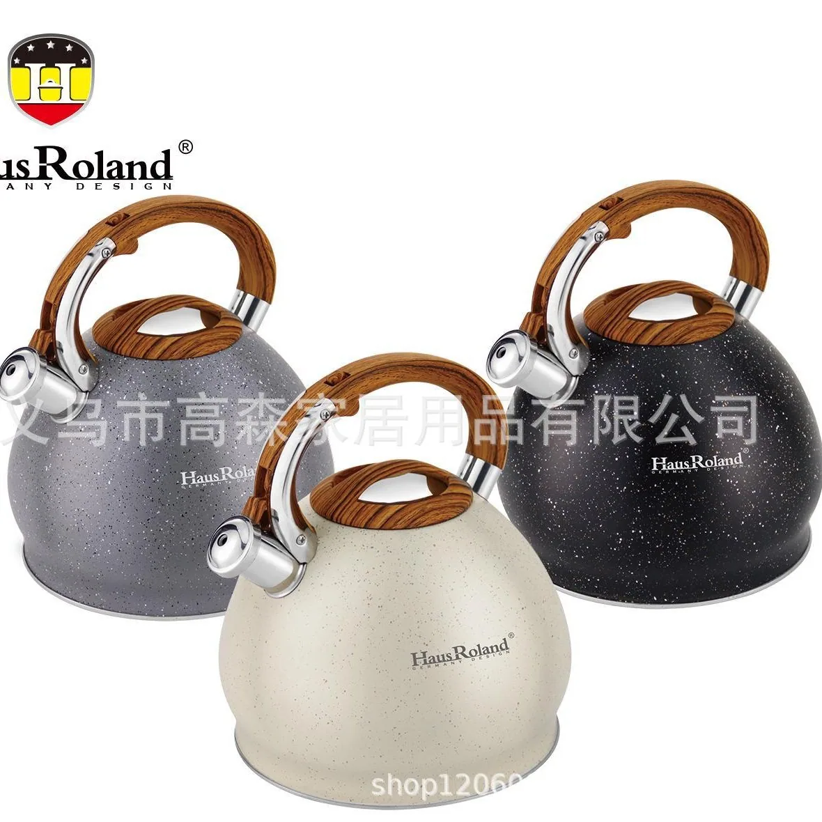 Gas stainless steel whistle kettle 5L large capacity gas induction cooker household kettle 5