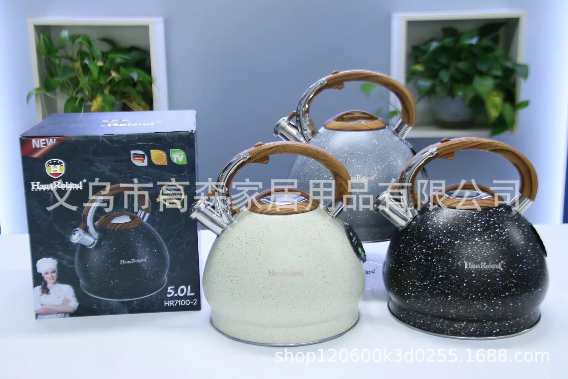 Gas stainless steel whistle kettle 5L large capacity gas induction cooker household kettle 11