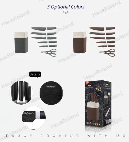 HausRoland kitchen knife set household knife set wholesale 7 pieces 8