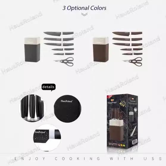 HausRoland kitchen knife set household knife set wholesale 7 pieces 2