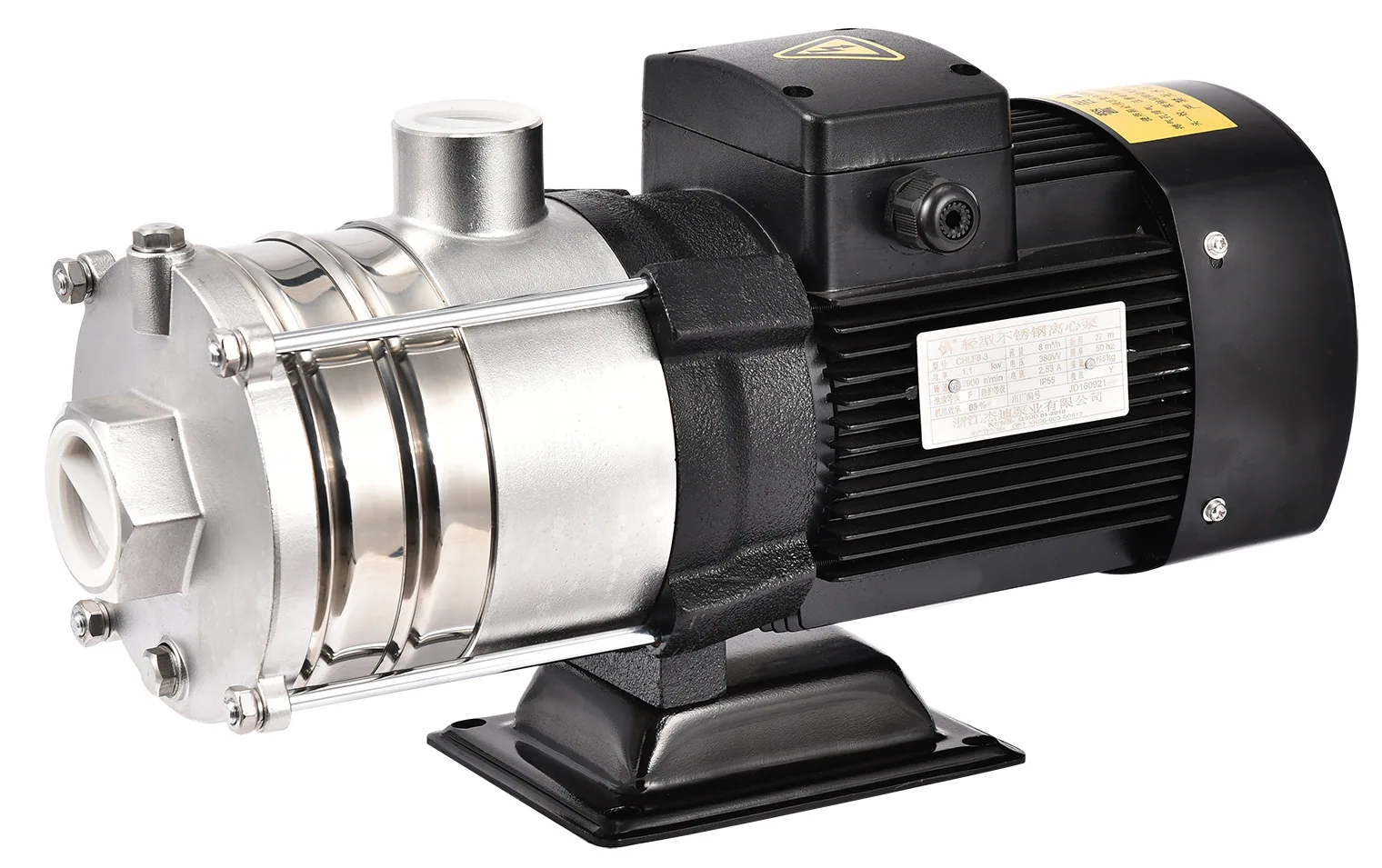 JEDI Pump Industry CHLF-4 Horizontal Stainless Steel Multistage Centrifugal Pump Clean Water Pump