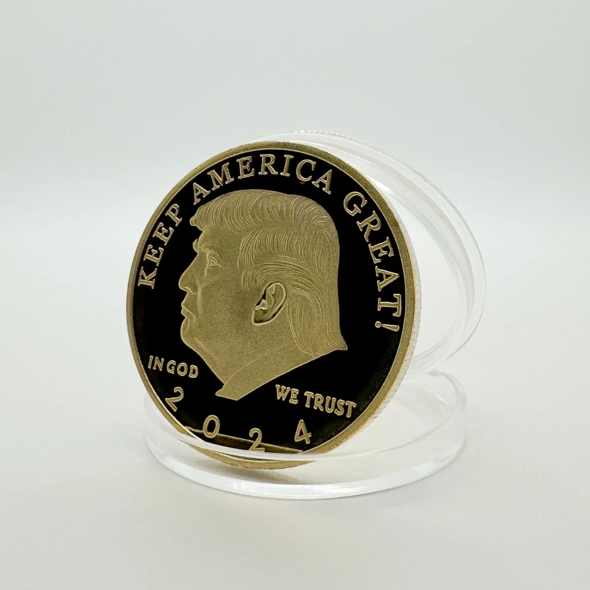 2024 U.S. President Statue of Liberty Trump Commemorative Coin Silver Coin Trump Foreign Currency Gold Coin Artifact Cross Mirro 3