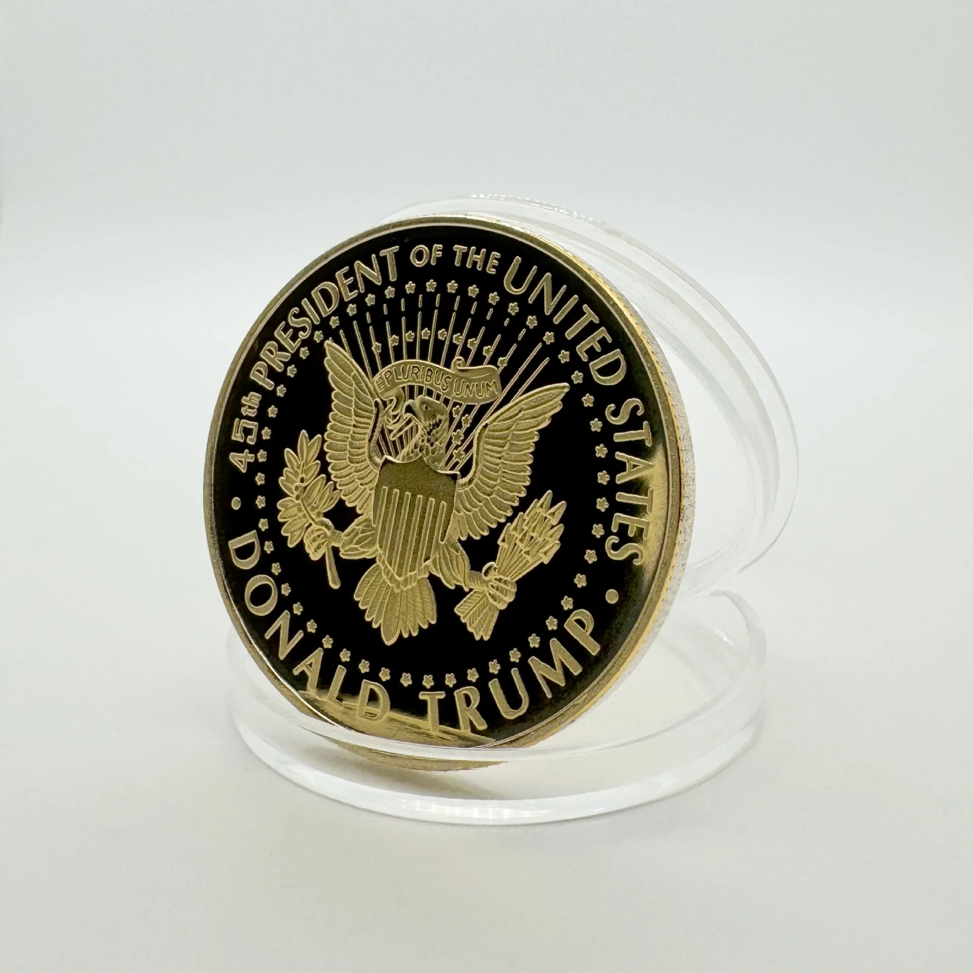 2024 U.S. President Statue of Liberty Trump Commemorative Coin Silver Coin Trump Foreign Currency Gold Coin Artifact Cross Mirro 4