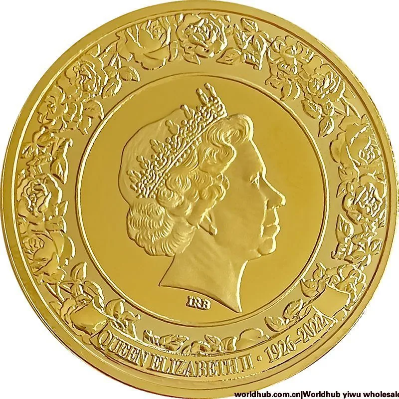 Queen Elizabeth II medals, gold and silver gifts, crafts, medals, badges, European and American wholesale collections, foreig