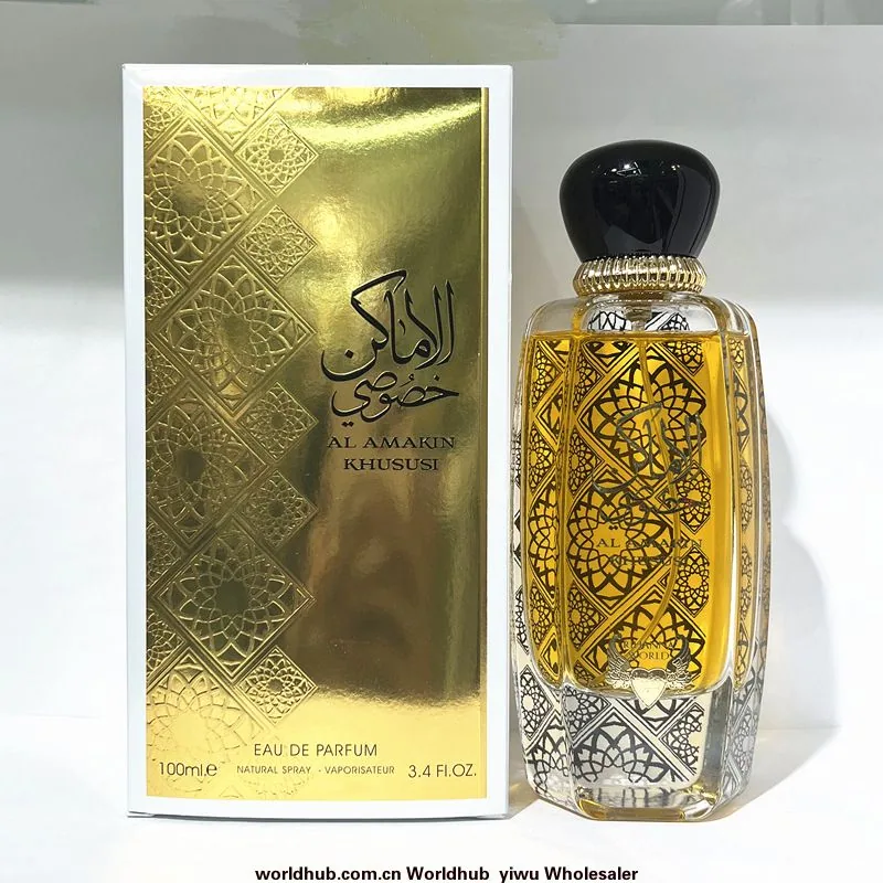 AL AMAKIN KHUSI عطر زنانه عرب خاورمیانه طلا چاپ بالا مرزی تجارت خارجی عمده فروشی