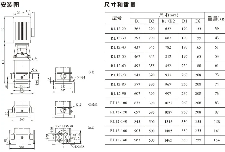 Nanyuan Pump Industry Water Pump Small Flow Centrifugal Pump SS304 Stainless Steel Pump NYP High Head Vertical Multi-stage Pump 11