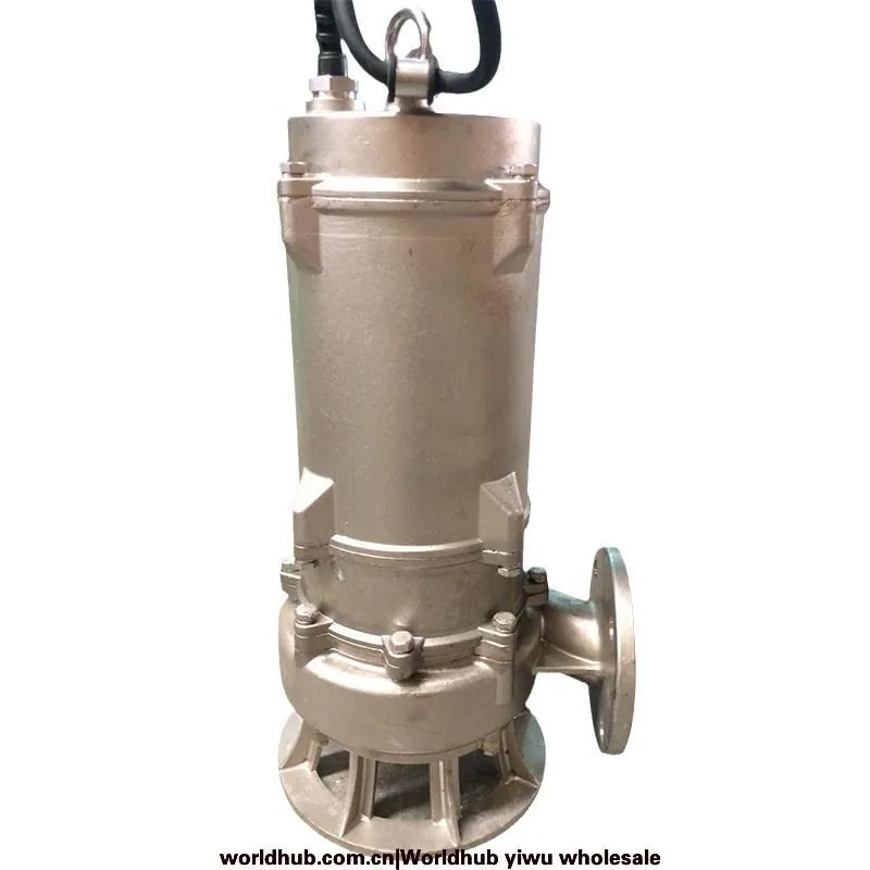 Corrosion Resistant Sewage Pump 100WQP80-15-7.5KW Stainless Steel Sewage Pump 4 Inch Submersible Pump Single Submersible Sewa