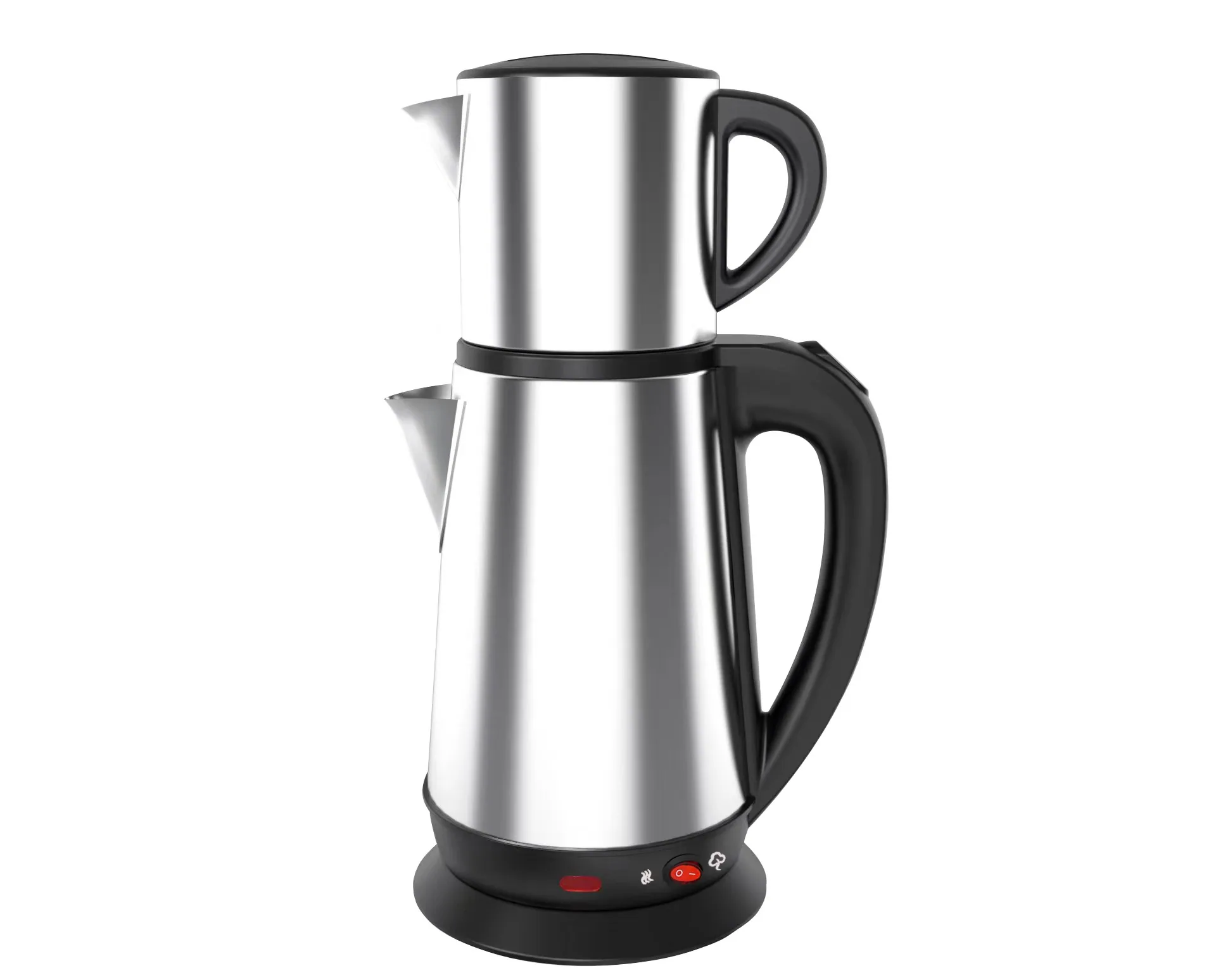 Olla turca de acero inoxidable para madre e hijo, calentamiento de doble tubo, aislamiento SKD, infusión de té negro para el hogar, hervidor eléctrico de ebullición 8