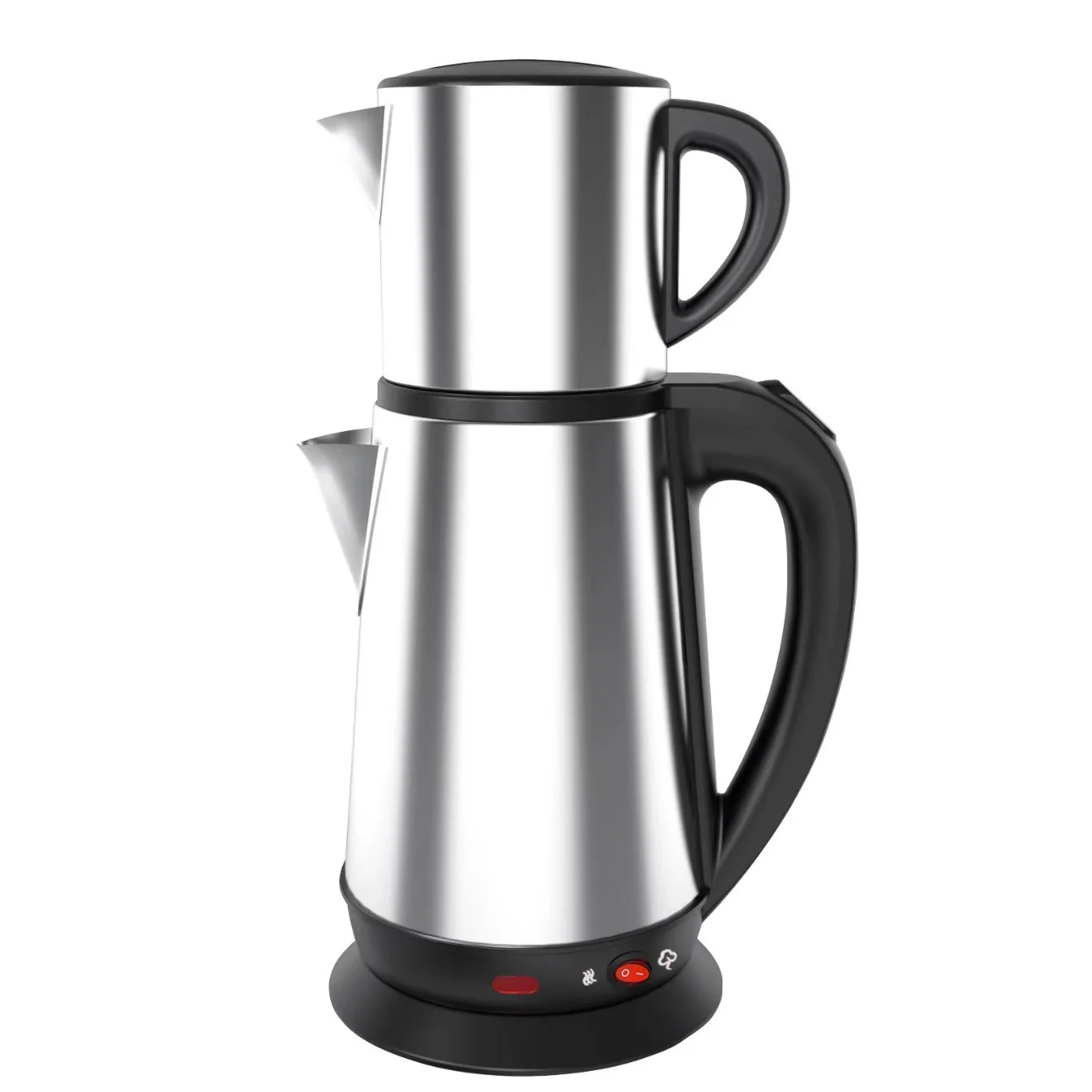 Olla turca de acero inoxidable para madre e hijo, calentamiento de doble tubo, aislamiento SKD, infusión de té negro para el hogar, hervidor eléctrico de ebullición 5