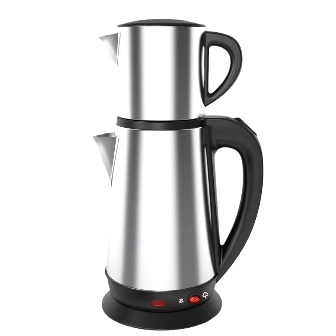 Olla turca de acero inoxidable para madre e hijo, calentamiento de doble tubo, aislamiento SKD, infusión de té negro para el hogar, hervidor eléctrico de ebullición 4