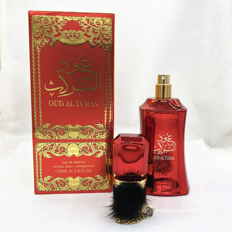 OUD AL TURAS Big Red Festive Mystery Middle East Dubai Arabian Lady Temperament Pendant Plush Perfume 5