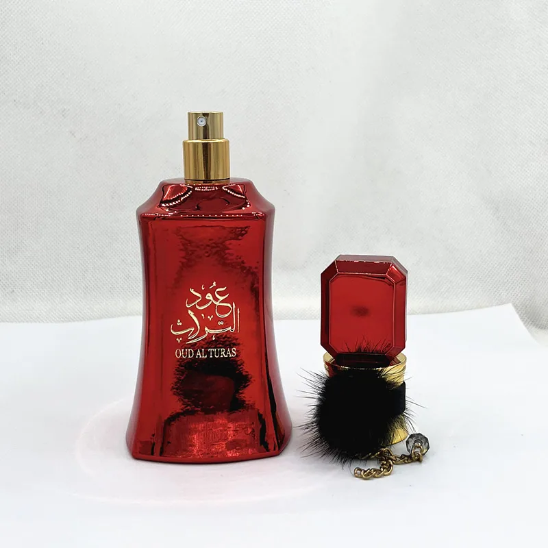 OUD AL TURAS Big Red Festive Mystery Middle East Dubai Arabian Lady Temperament Pendant Plush Perfume 2