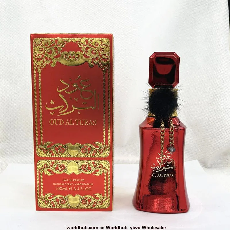 OUD AL TURAS Big Red Festive Mystery Middle East Dubai Arabian Lady Temperament Pendant Plush Perfume