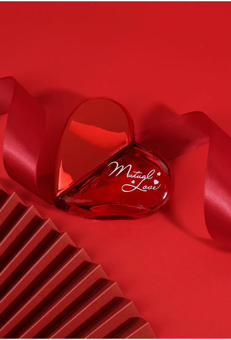 Simplified love heart perfume size chart, sincere holiday gift for women, popular Tiktok online