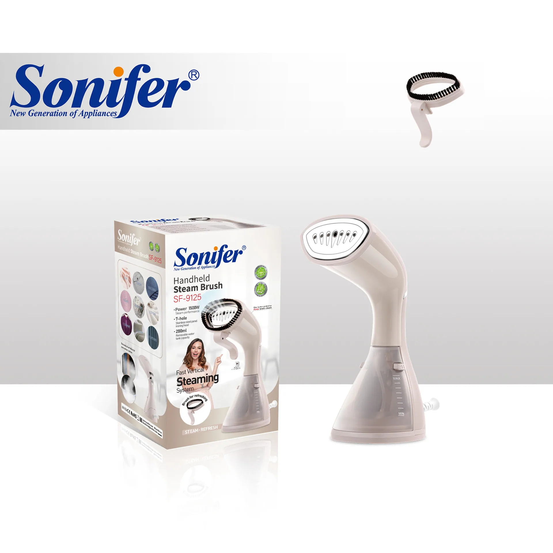 سونیفر SF-9125 نیا سرحد پار یورپی سٹیم برش گارمنٹ سٹیمر 5