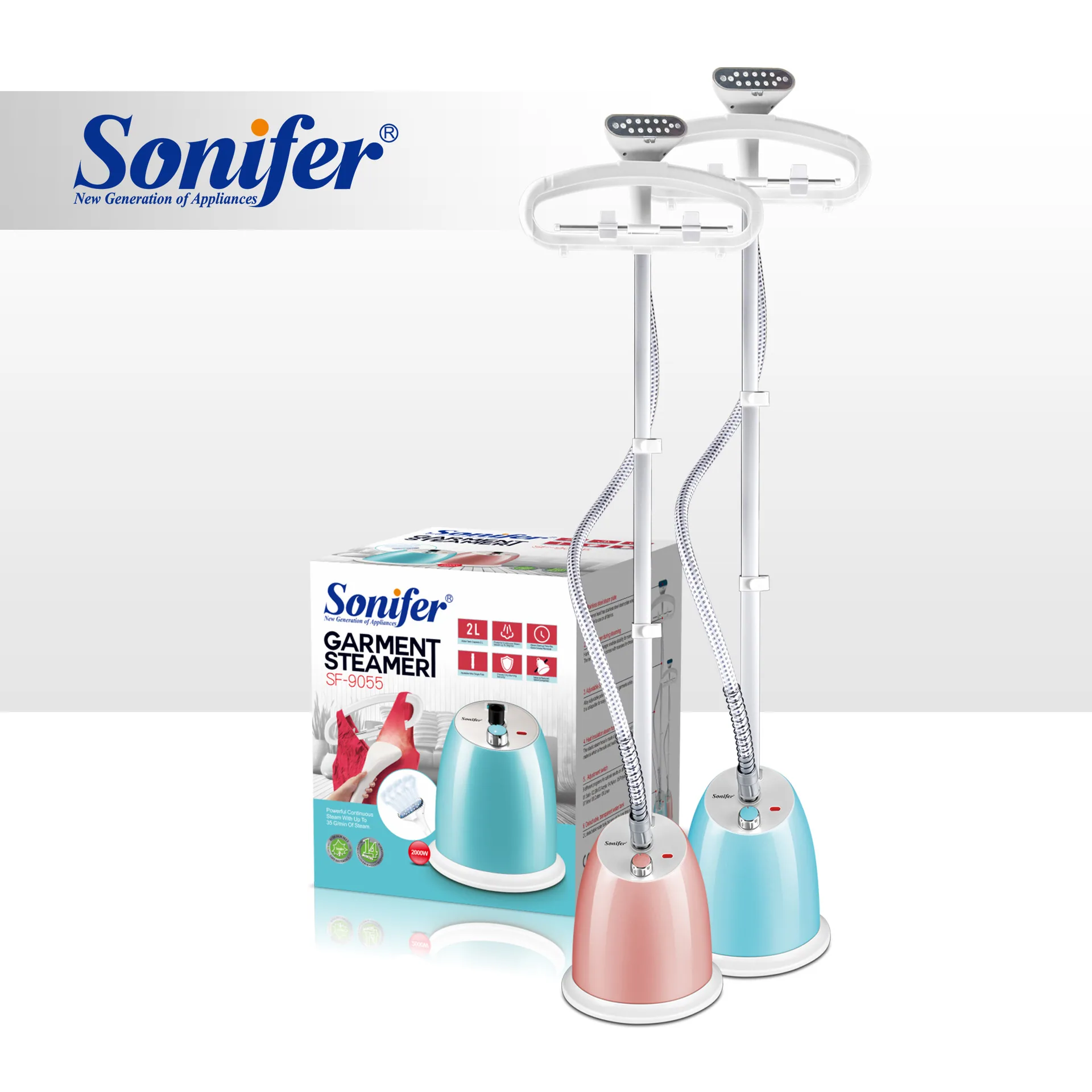 Sonifer SF-9055 Cross-border European 2000W Household Clothes Wrinkle Removal, Sterilization and Disinfection Steam Garment Stea 4
