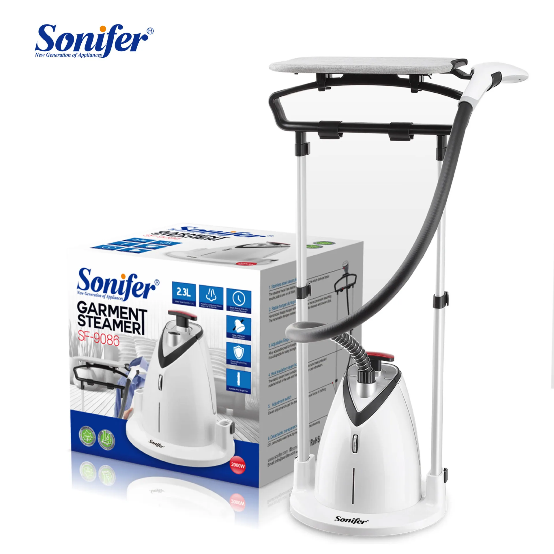 Sonifer SF-9086 is a new cross-border European high-power garment steamer Garment Steamer 6