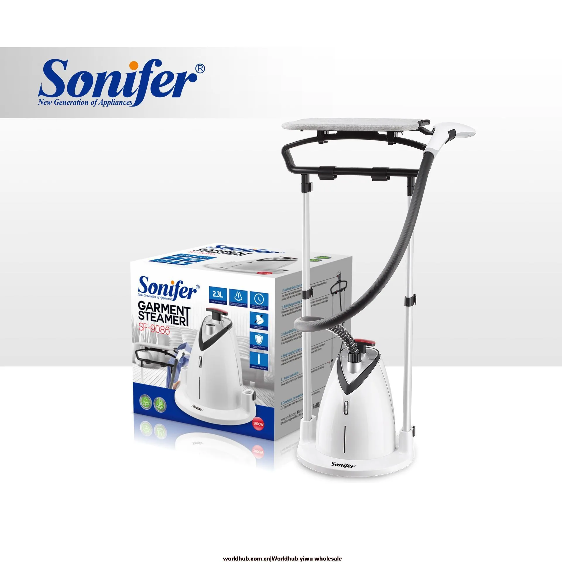 Sonifer SF-9086 is a new cross-border European high-power garment steamer Garment Steamer