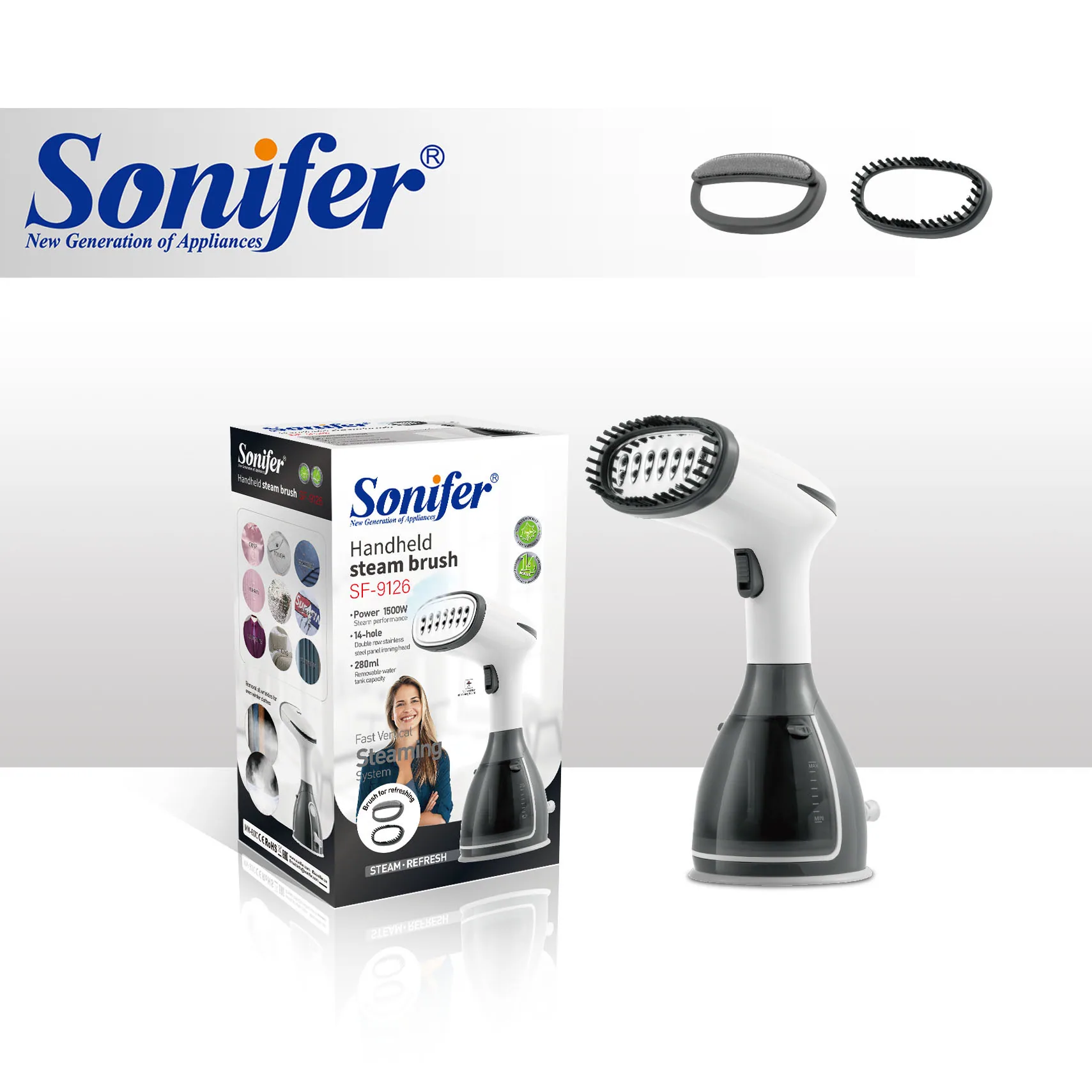 Sonifer SF-9126 New Cross-border European Steam Brush Garment Steamer 3