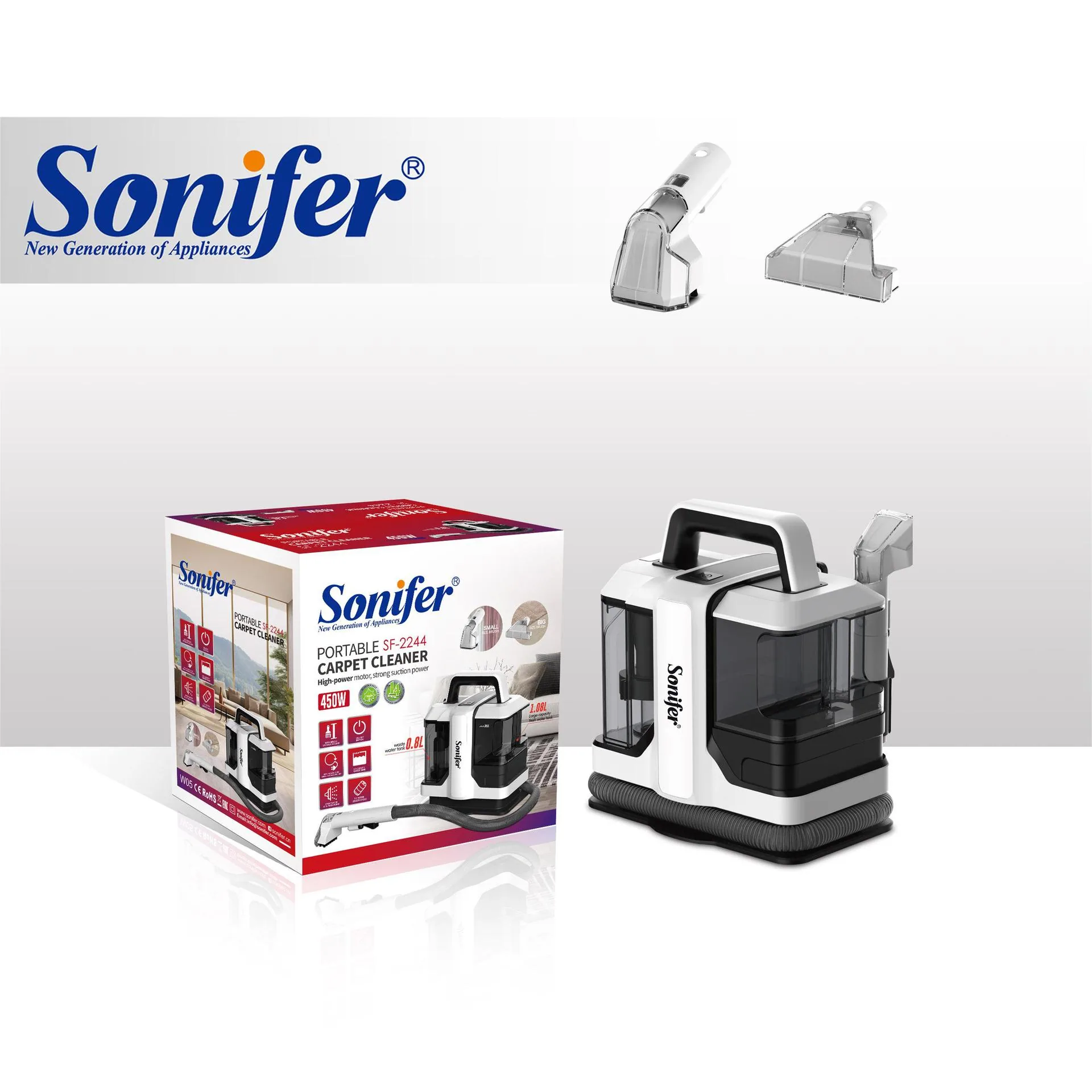 Sonifer SF-2244 Cross-border Household European Sofa Art Cleaning Machine Multifunctional Carpet Cleaning Machine 7