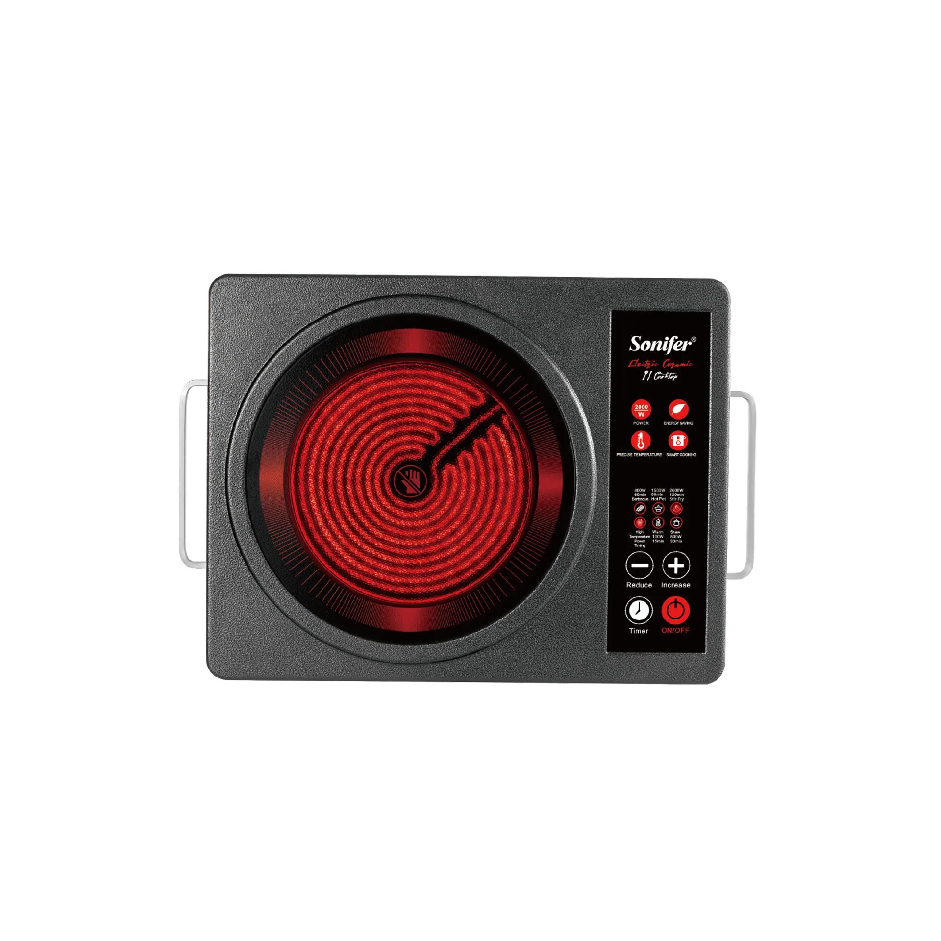 Sonifer SF-3065 3cm diameter high temperature resistant microcrystalline plate infrared electric stove for home use 5