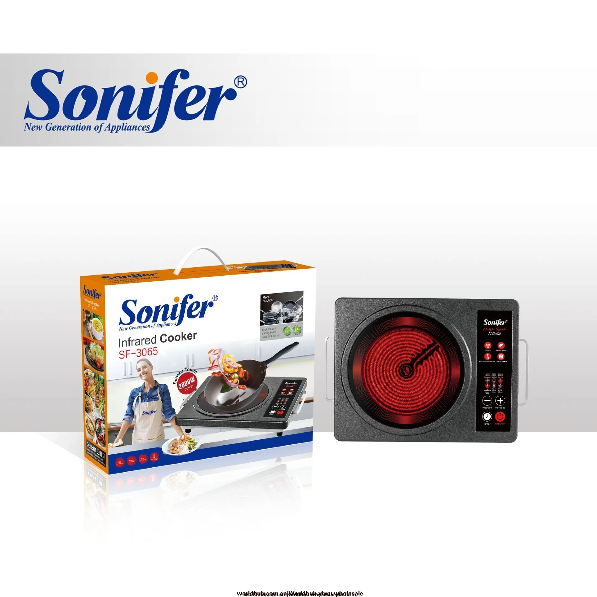 Sonifer SF-3065 3cm diameter high temperature resistant microcrystalline plate infrared electric stove for home use
