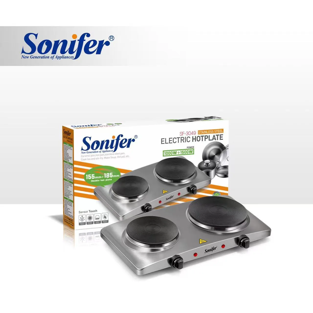 Sonifer Cross-border European Double Stove Electric Heatplate SF-3049 2
