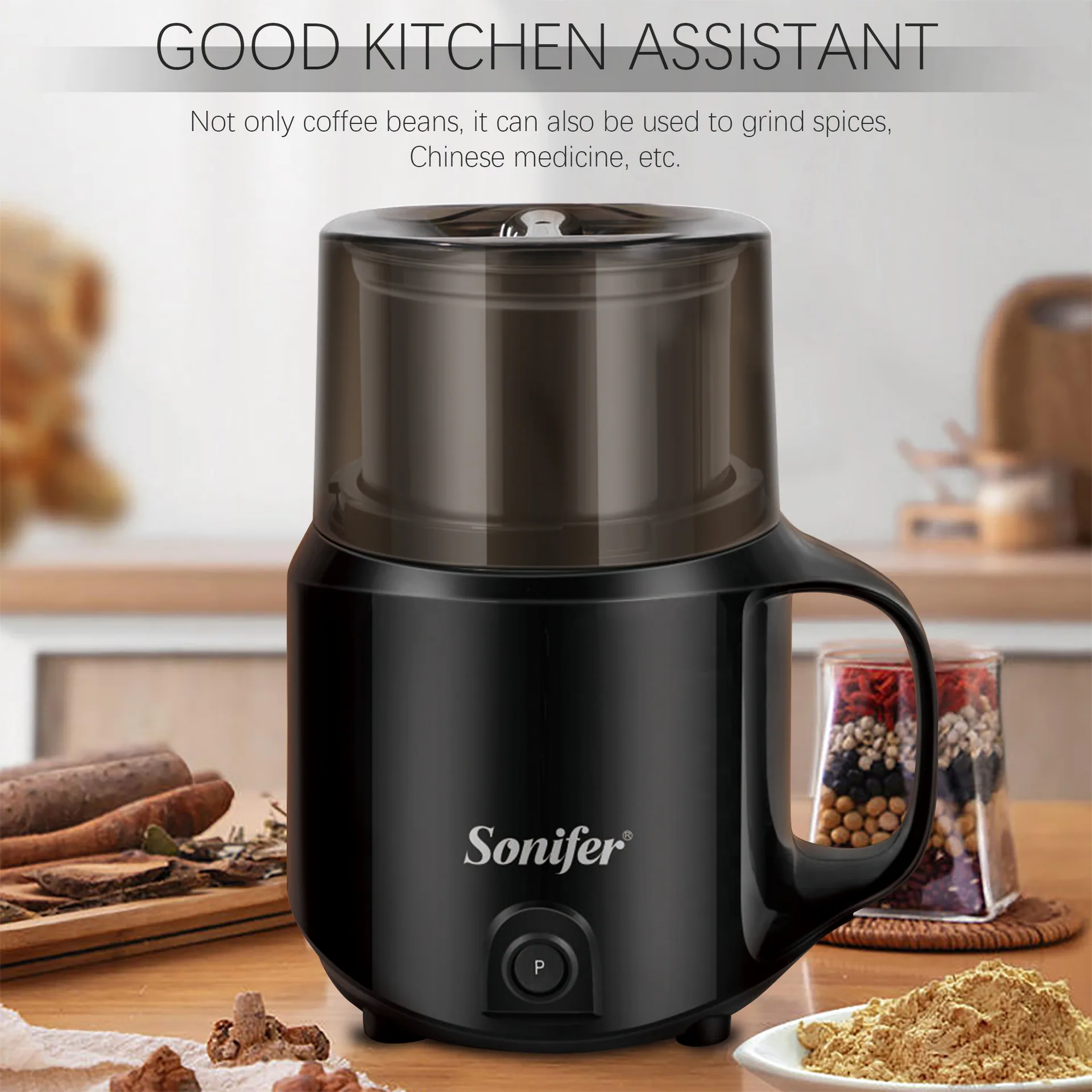 sonifer Automatic Coffee Bean Grinder Electric Grinder Coffee Grinder SF-3543 4
