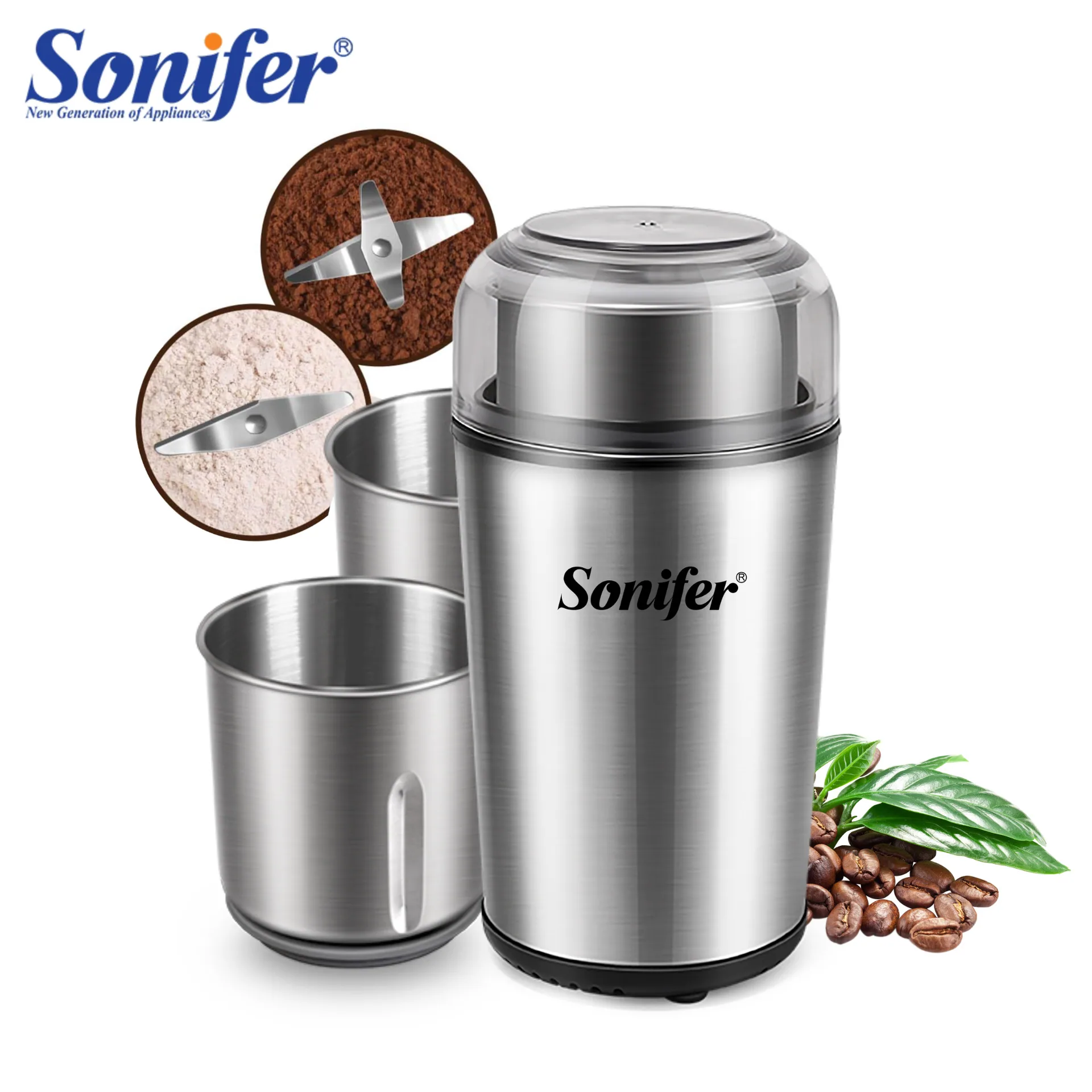 sonifer Automatic Coffee Bean Grinder Electric Grinder Coffee Grinder SF-3552 4