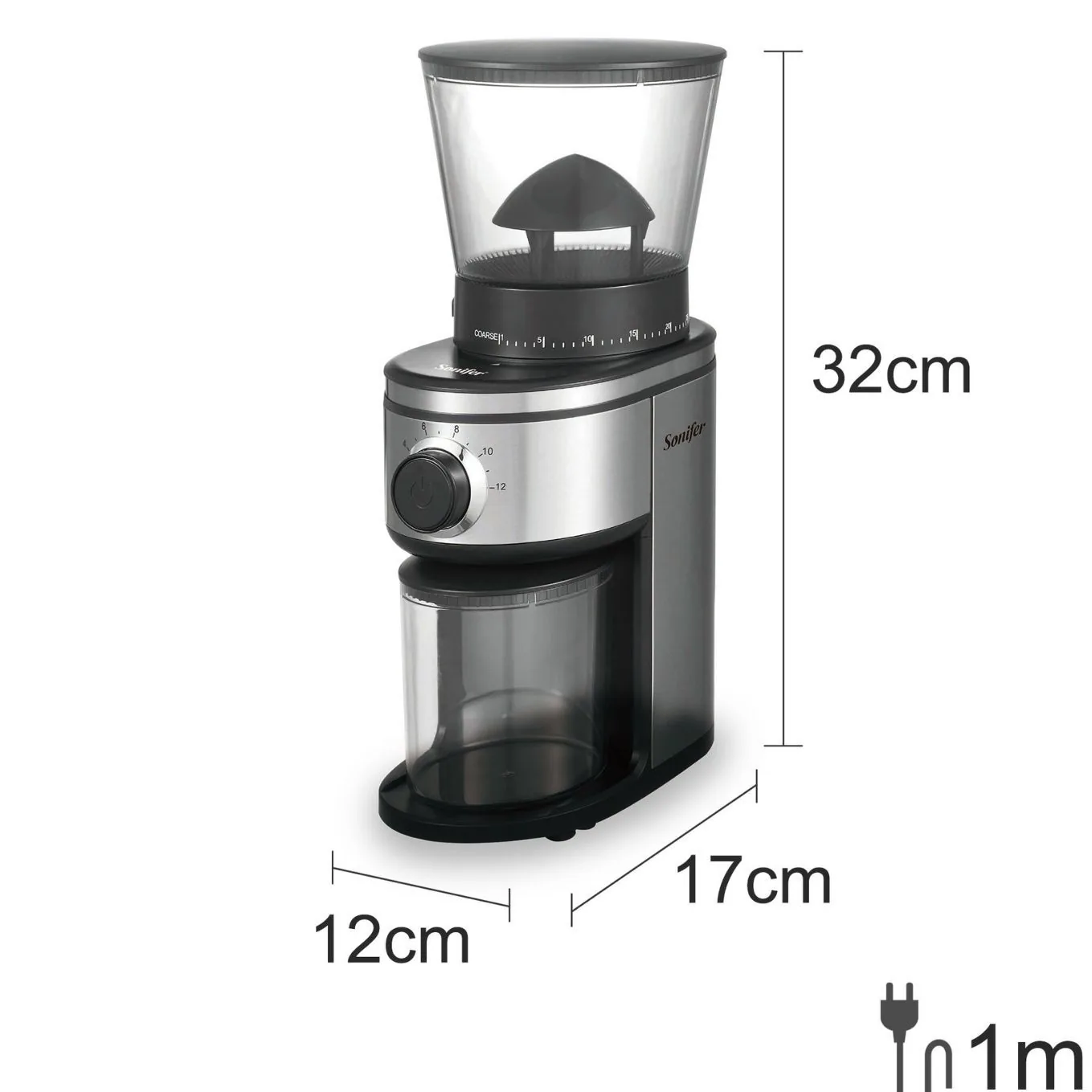 sonifer Automatic Coffee Bean Grinder Electric Grinder Coffee Grinder SF-3563