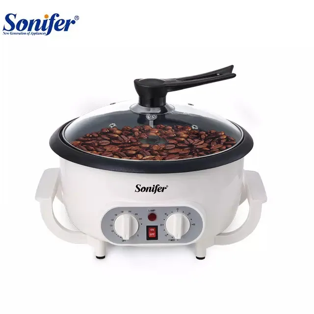 Sonifer Wholesale Home 220V Multifunctional Non-stick Temperature Control Small Electric Coffee Bean Roasting SF-3561 6
