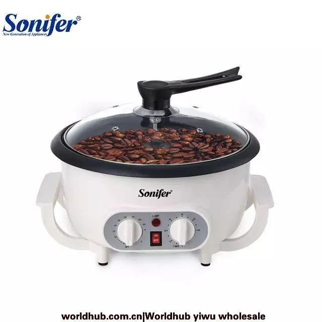 Sonifer Wholesale Home 220V Multifunctional Non-stick Temperature Control Small Electric Coffee Bean Roasting SF-3561