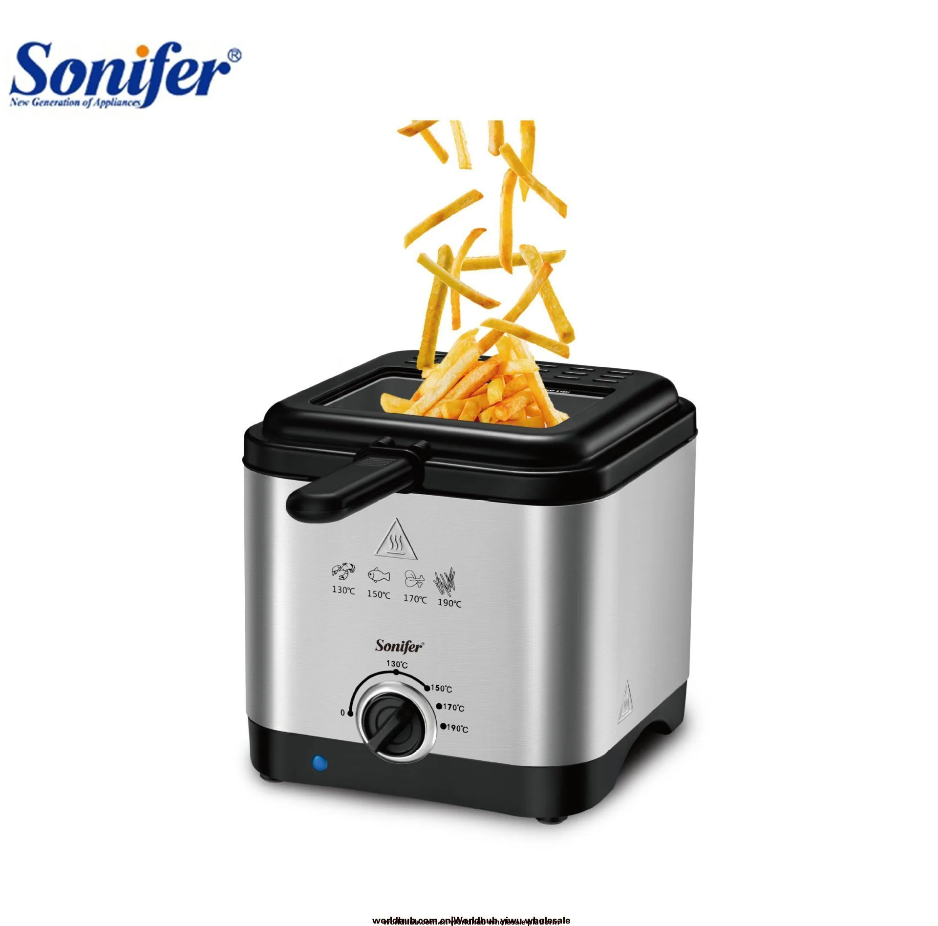 دستگاه سرخ کن خانگی 1.5 لیتری SF-1019 از فولاد ضد زنگ سونیفر اروپا