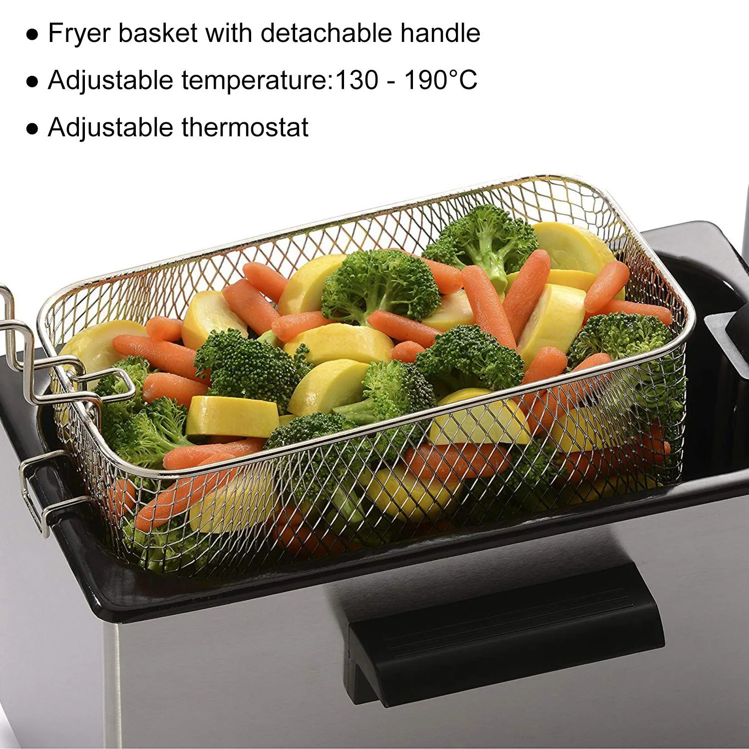 Sonifer Cross-Border Household Stainless Steel Fryer Large Capacity 6L SF-1004 5