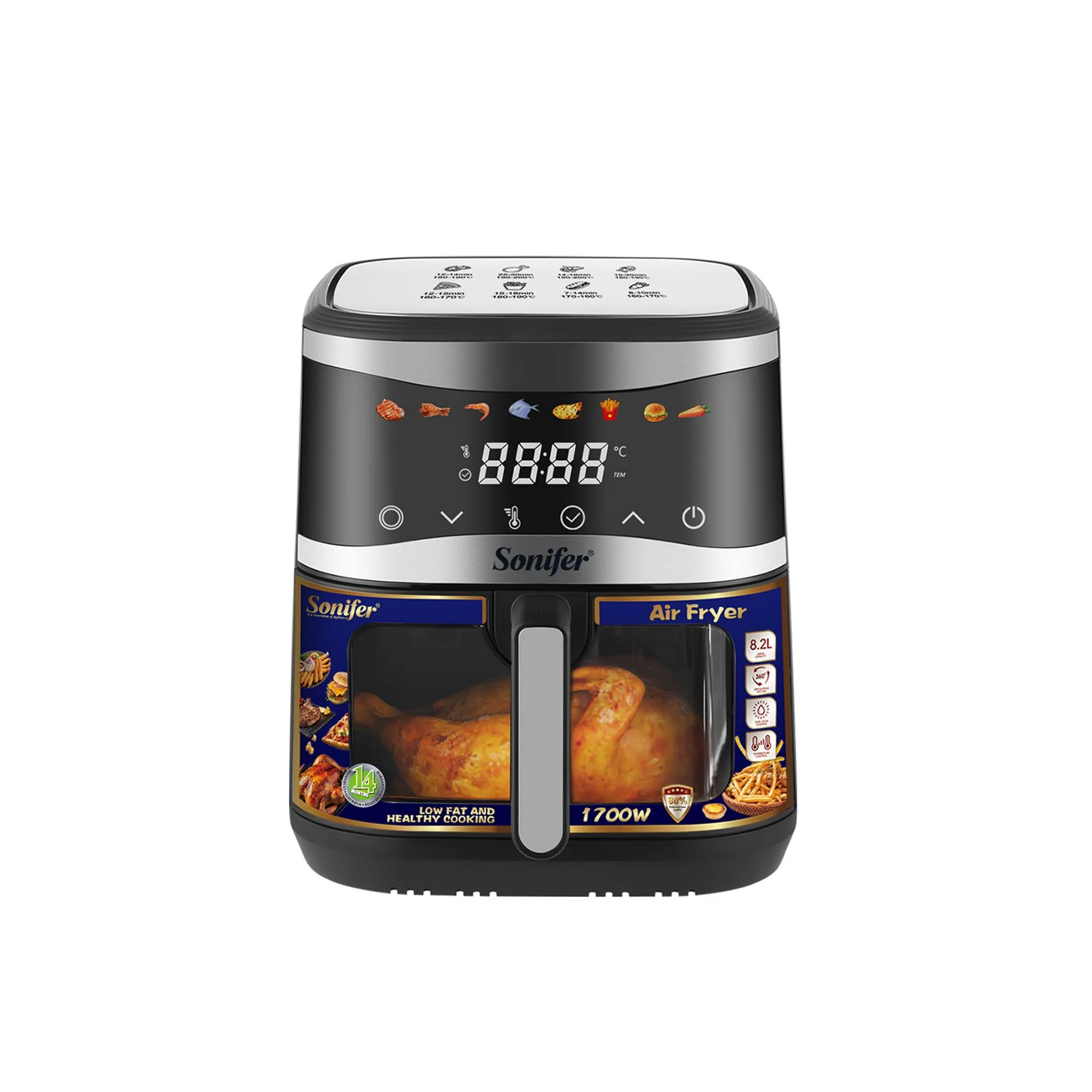 Sonifer New Air Fryer 8.2L Touchscreen LED Electric Oven with Viewing Window SF-1044 7