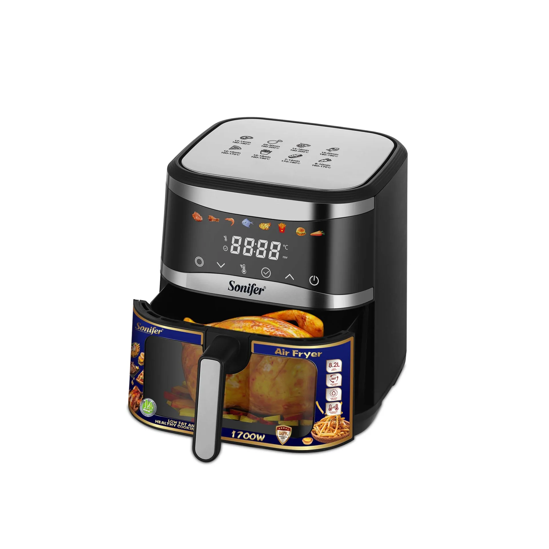 Sonifer New Air Fryer 8.2L Touchscreen LED Electric Oven with Viewing Window SF-1044 3