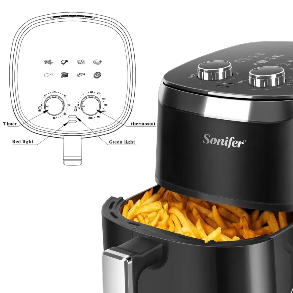 Sonifer Smart Home หม้อทอดไร้น้ำมันหน้าจอสัมผัส 4.2 ลิตร SF-1011 2